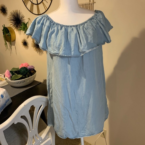 Zara Ruffle Neck Dress - Picture 1 of 4